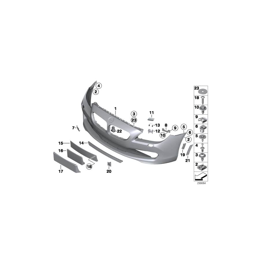 Genuine BMW 51117279213 F12 F06 F13 Spoiler Front (Inc. 650iX, 640d & 650iX 4.0)