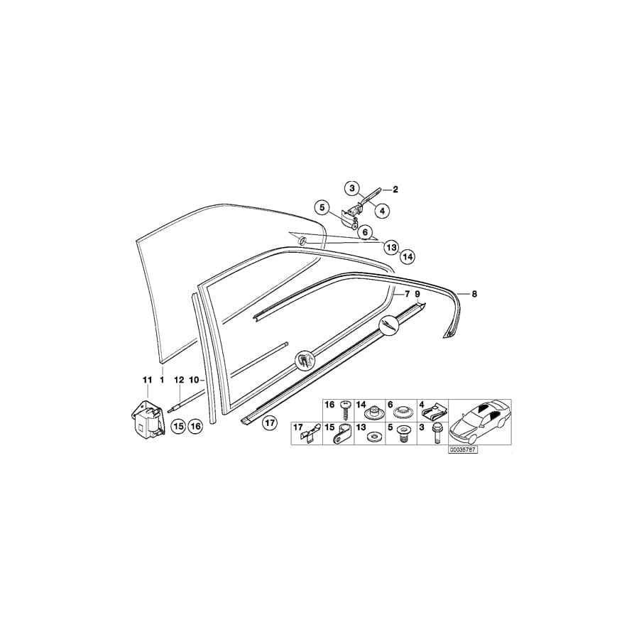 Genuine BMW 51368151085 E36 Covering Left (Inc. 325i, 320i & 316i)