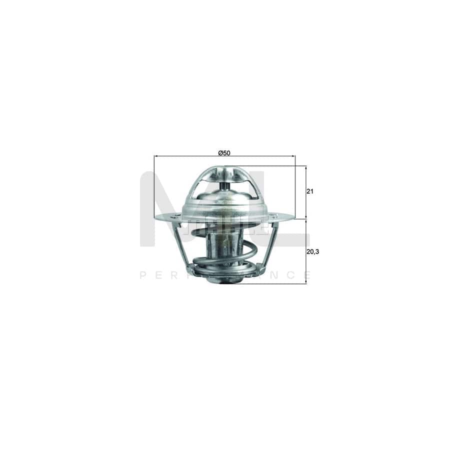 MAHLE ORIGINAL TX 196 75D Engine thermostat for RENAULT Clio III Hatchback (BR0/1, CR0/1) Opening Temperature: 75��C, with seal | ML Performance Car Parts
