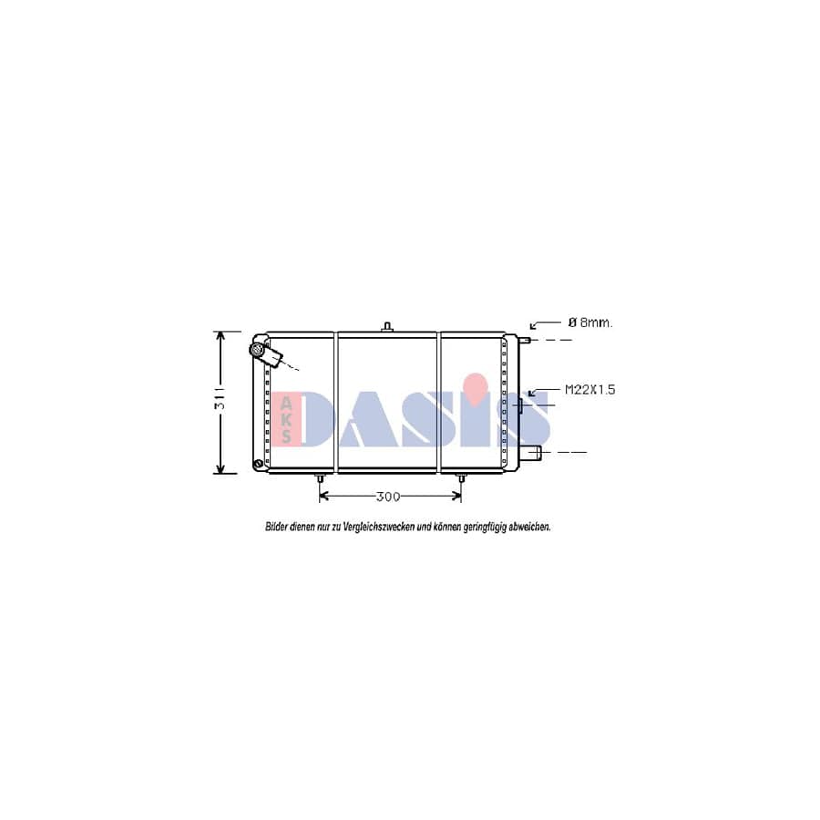 AKS Dasis 060150N Engine Radiator