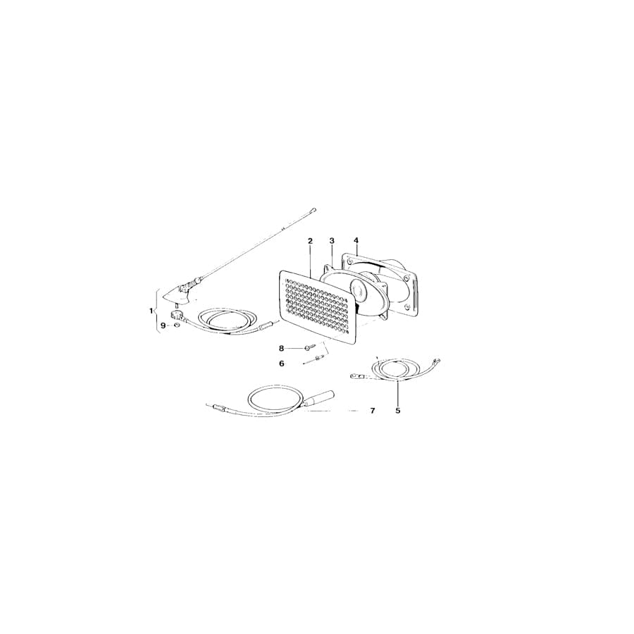 Genuine BMW 65312161324 E26 Ground Cable (Inc. M1)