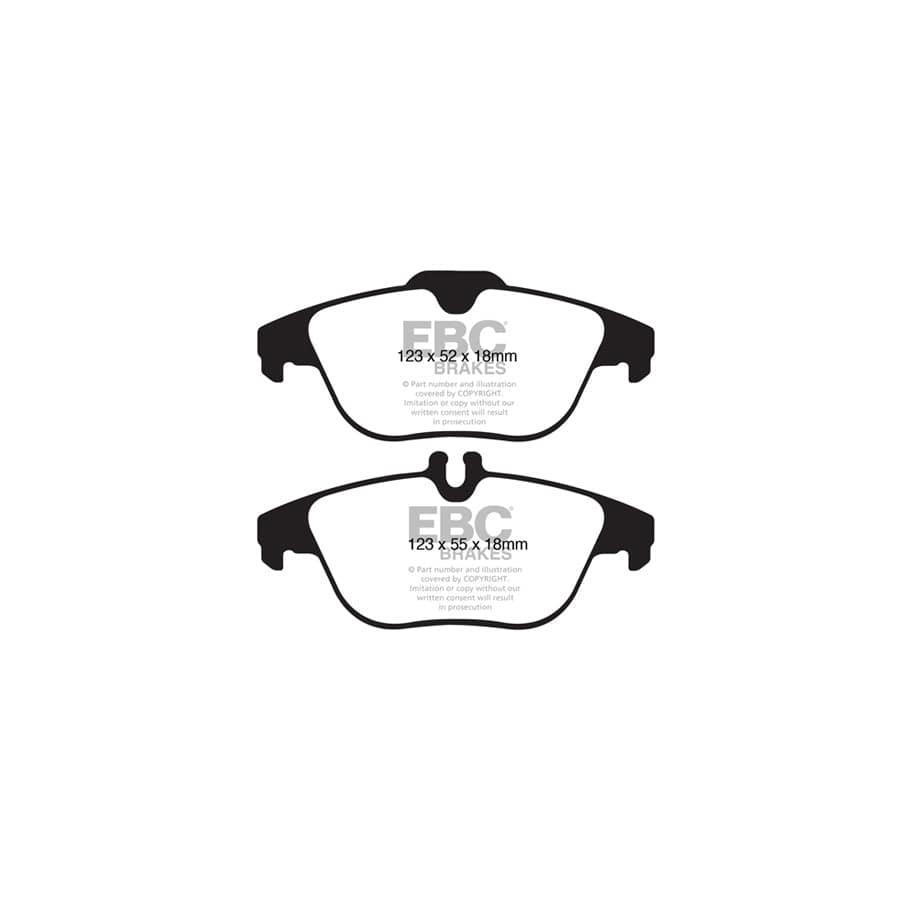 EBC PDKR575 Mercedes-Benz W/S/C204 A/C207 Ultimax Rear Brake Pad & Plain Disc Kit 2 | ML Performance UK Car Parts