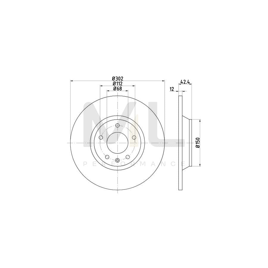 TEXTAR OE-Line 92159510 Brake Disc for AUDI A6 Solid, Coated, High-carbon, without wheel hub, without wheel studs - 1 piece