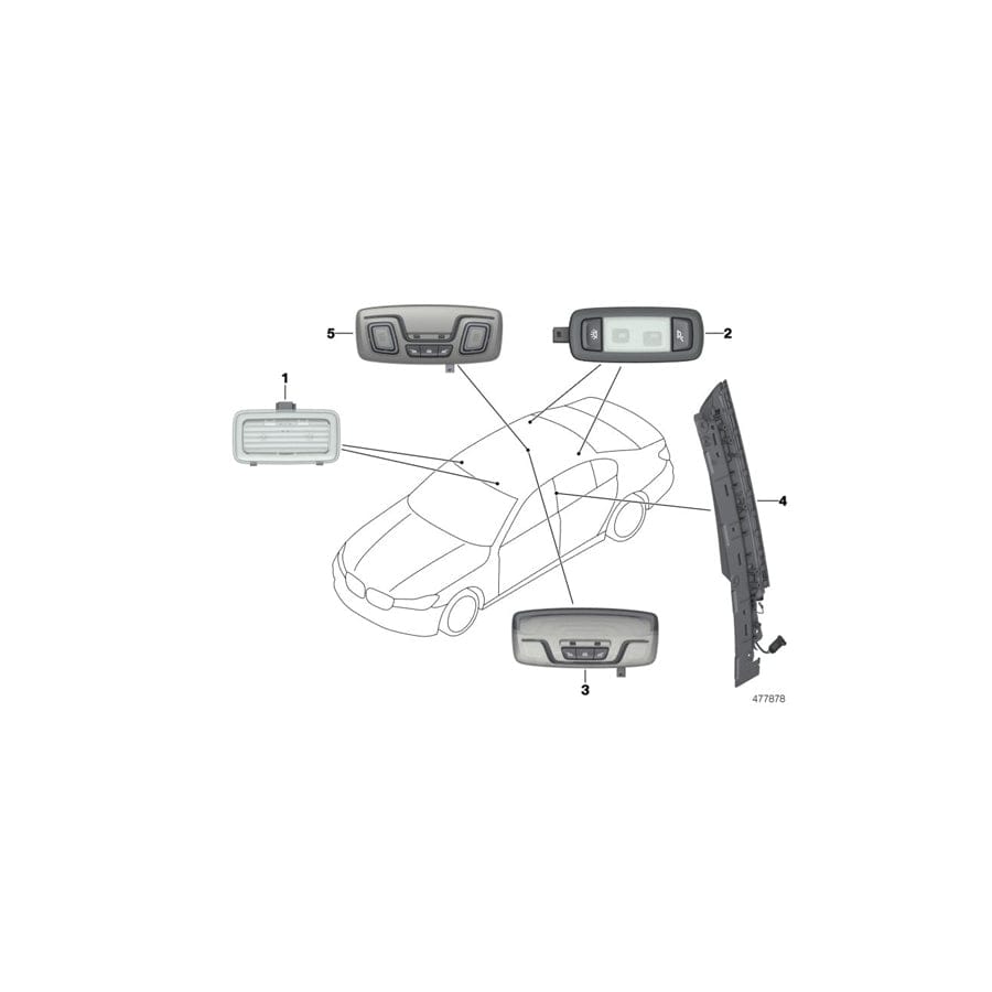 Genuine BMW 51427991802 G12 Light Saber, Right ALPINA (Inc. ALPINA B7 & M760iX)