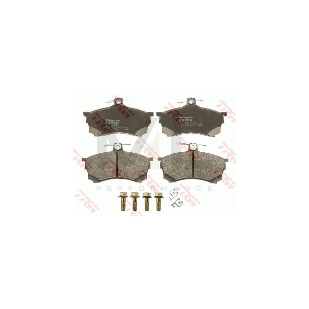TRW Gdb1197 Brake Pad Set For Mitsubishi Carisma With Acoustic Wear Warning, With Brake Caliper Screws, With Accessories