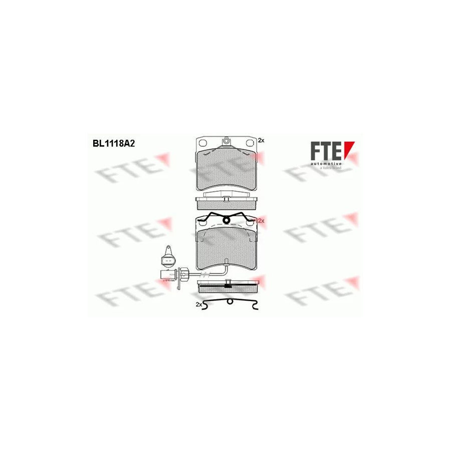 FTE Bl1118A2 Brake Pad Set for VW Transporter