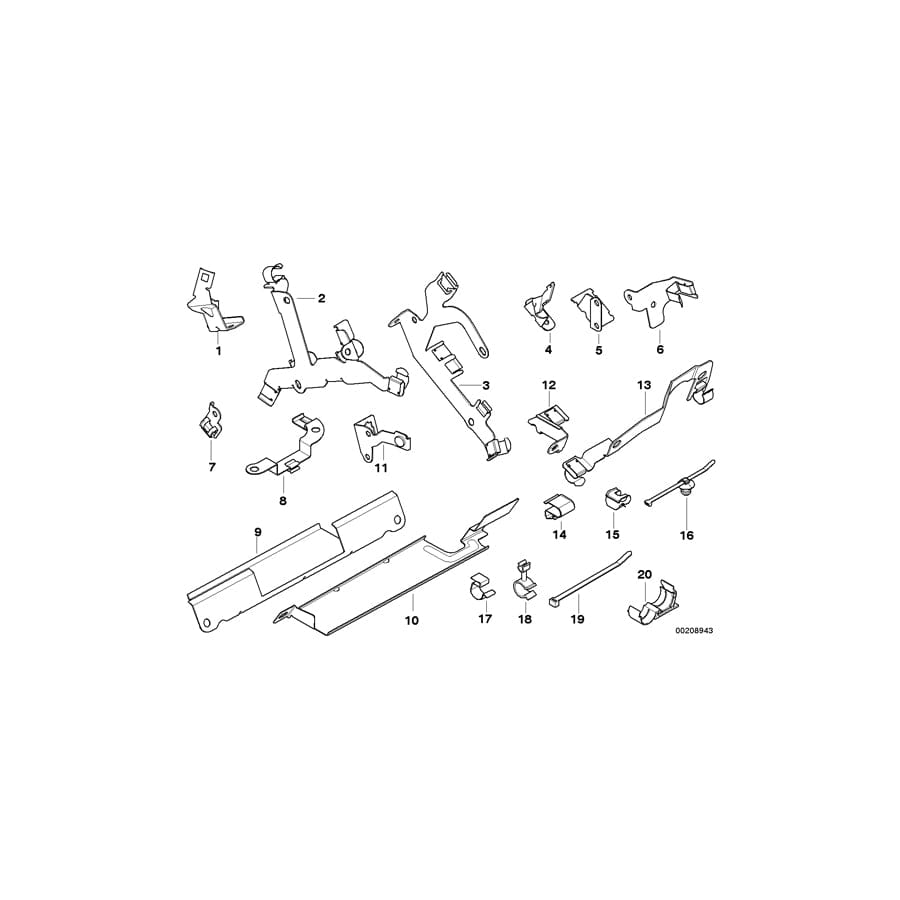 Genuine BMW 11617520505 E65 E67 Hex Bolt M6X14-Z1-8.8 (Inc. 760i & 760LiS)