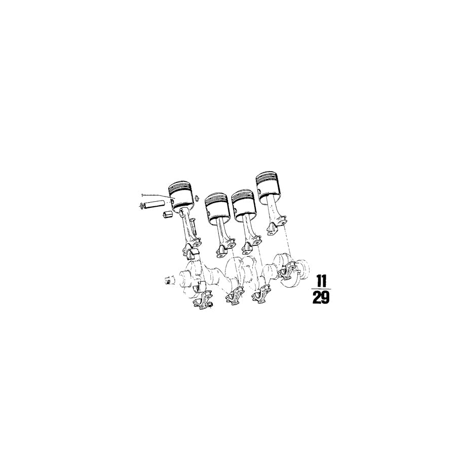 Genuine BMW 11251254278 Mahle Piston 89,48(+0,50) (Inc. 2000tii & 2002tii)