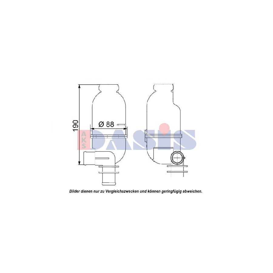 AKS Dasis 123160N Coolant Expansion Tank for Smart City-Coupe (450)