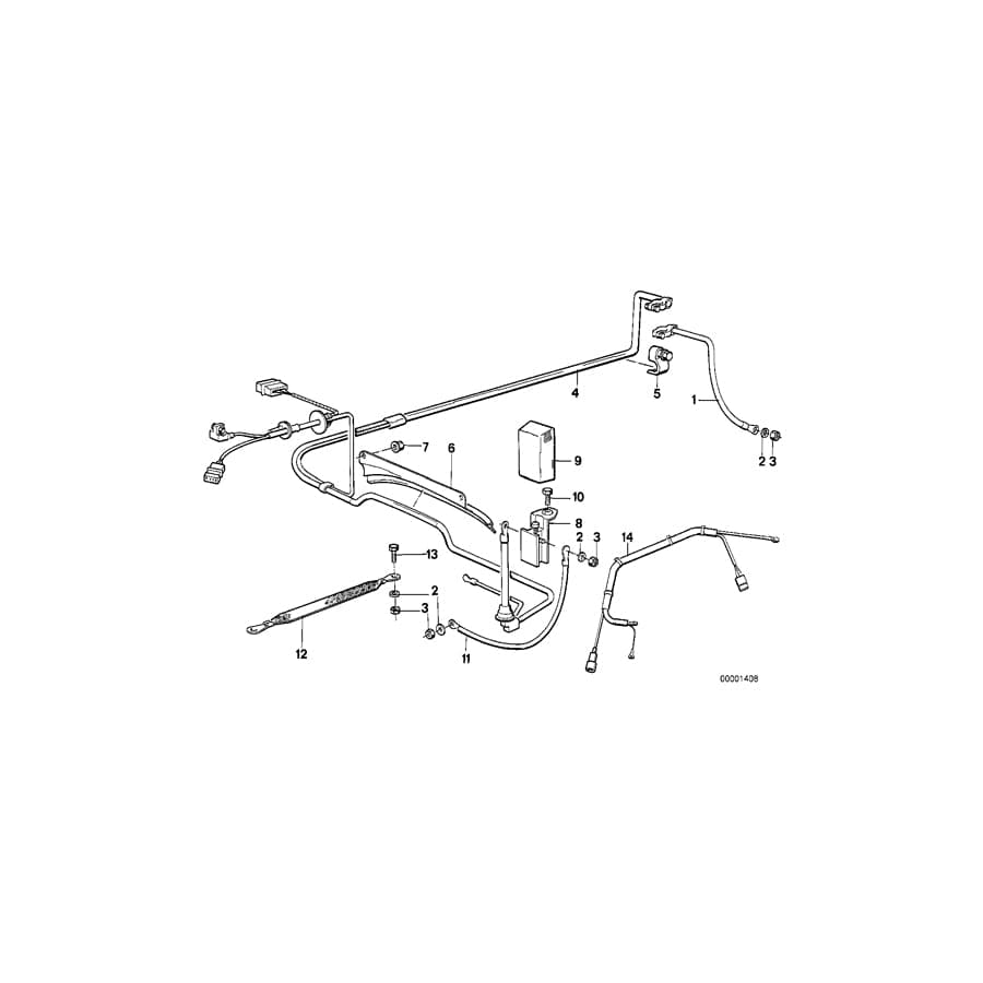 Genuine BMW 12421708539 E32 Base B+ (Inc. 735i, 735iL & 730i)