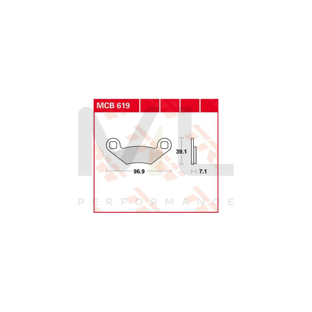 TRW Organic Allround Mcb619 Brake Pad Set