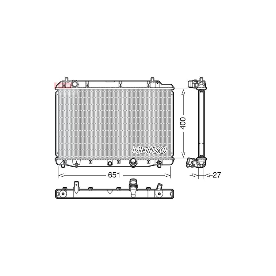 DENSO DRM40036 Engine Radiator