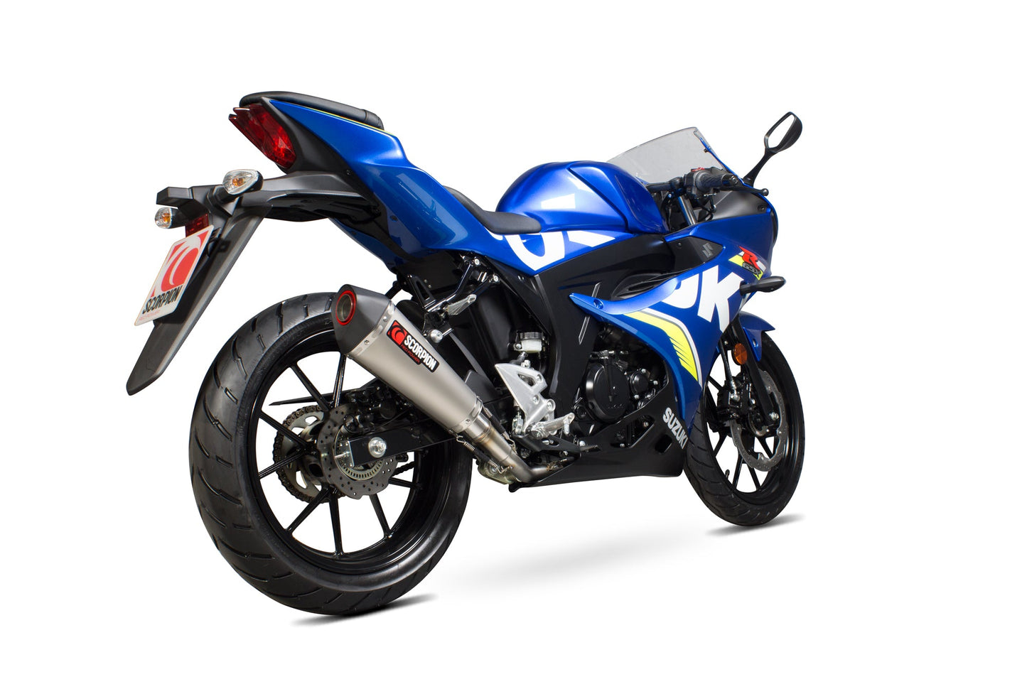 Scorpion RSI121TEO Suzuki Serket Taper Full System - Titanium Sleeve (GSX-R 125 / GSX-R 150) | ML Performance UK UK