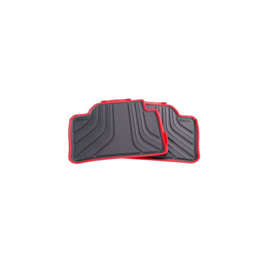 Genuine BMW 51472219803 F36 F30 F31 Floor Mats, All-Weather, Rear ANTH./ROT (Inc. 330i, 318d & 318dX)