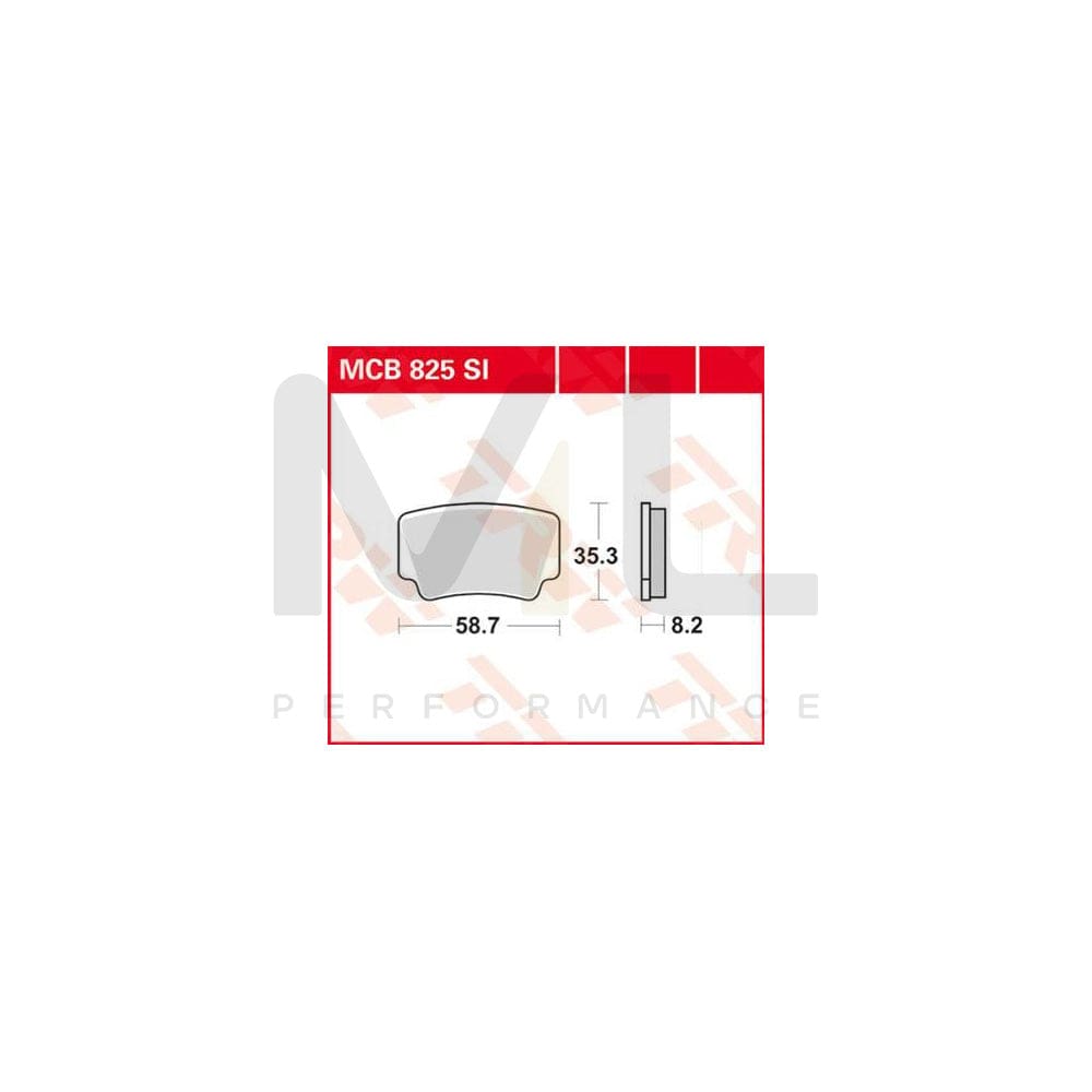 TRW Sinter Offroad Mcb825Si Brake Pad Set