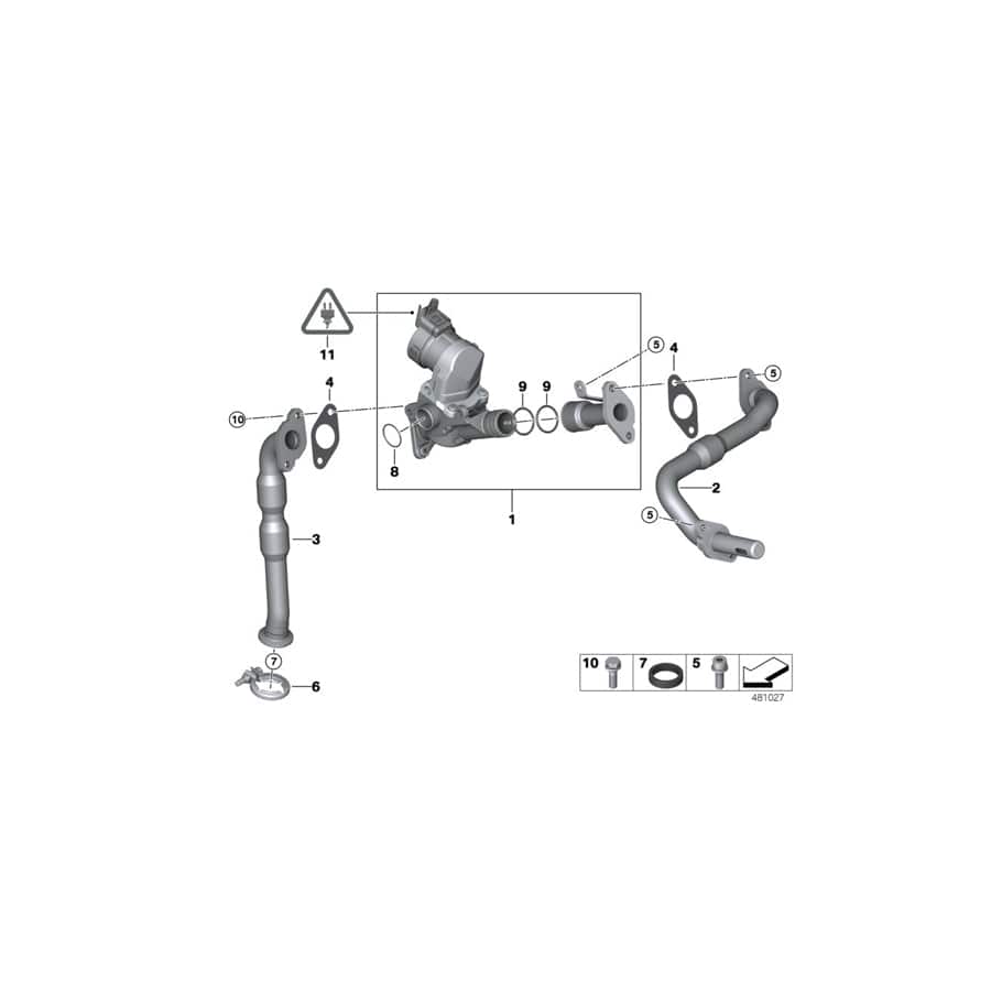 Genuine BMW 11717577817 E81 E92 E91 O-Ring 25,3X2,4 (Inc. 520i, 118i & 318i)