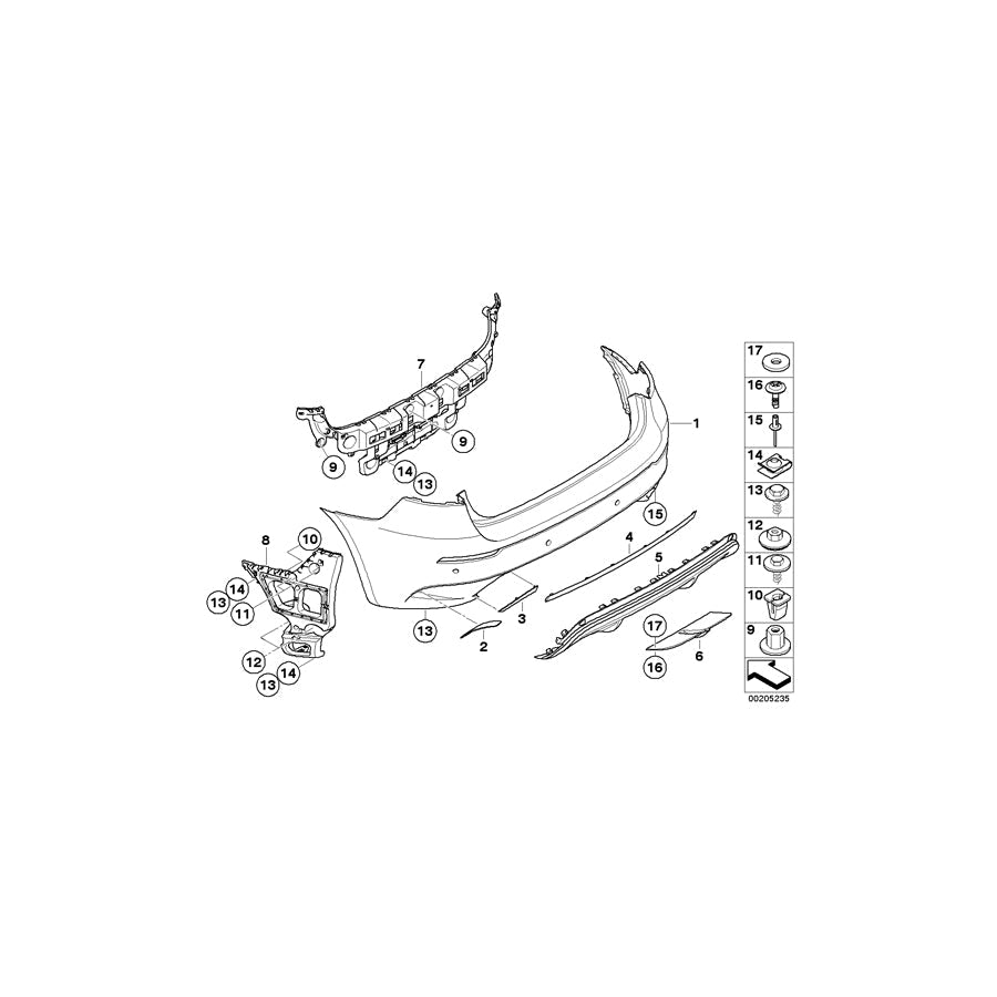 Genuine BMW 51127210541 E71 Decor Trim, Left M (Inc. X6 M)