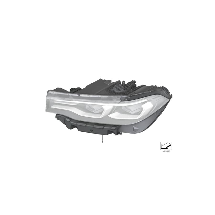 Genuine BMW 63119852952 G07 Headlight, Led, Ahl, Right (Inc. X7 50iX, X7 M50iX & X7 40iX)