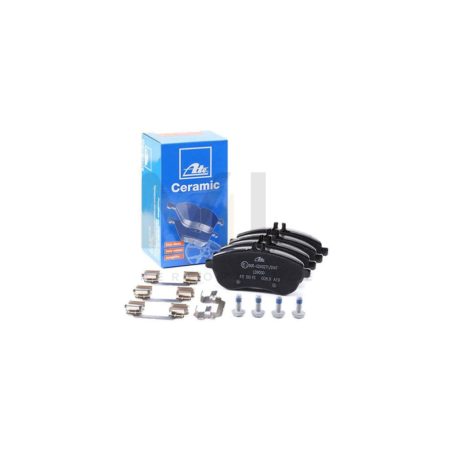ATE Ceramic 13.0470-9000.2 Brake pad set excl. wear warning contact, prepared for wear indicator, with brake caliper screws, with accessories