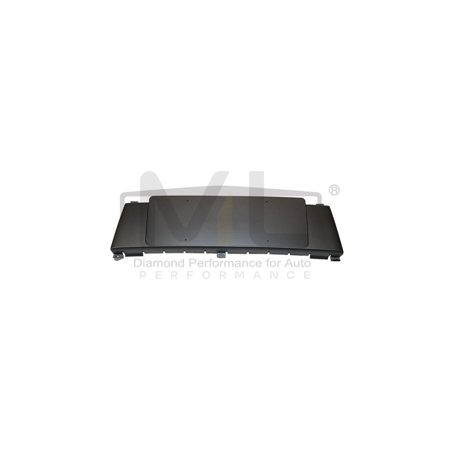 DPA 88070647502 Number plate holder for AUDI A4 Front, Rear, Black, frameless