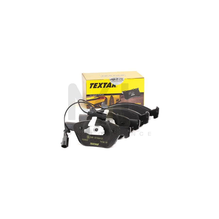TEXTAR 2328902 Brake pad set with integrated wear warning contact