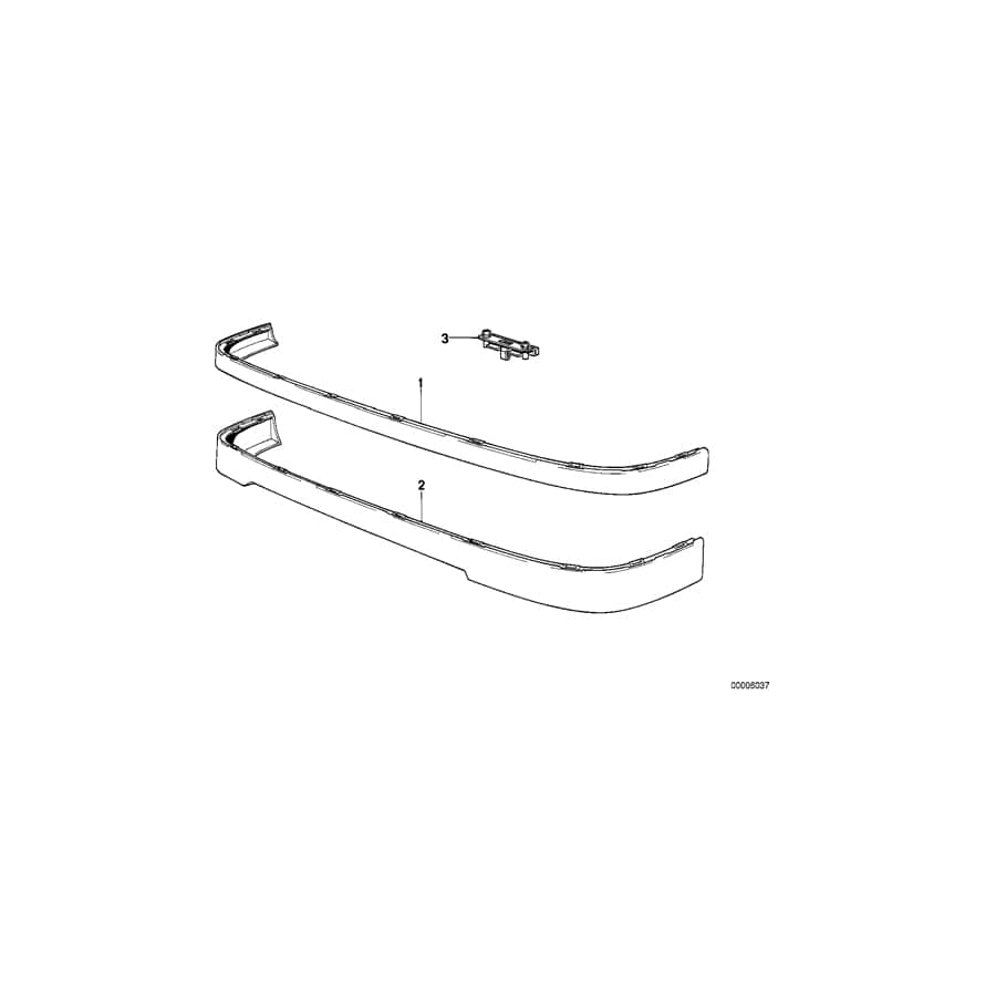 Genuine BMW 51711979334 E30 Clamp WEISS (Inc. 324d, 320i & 325e)