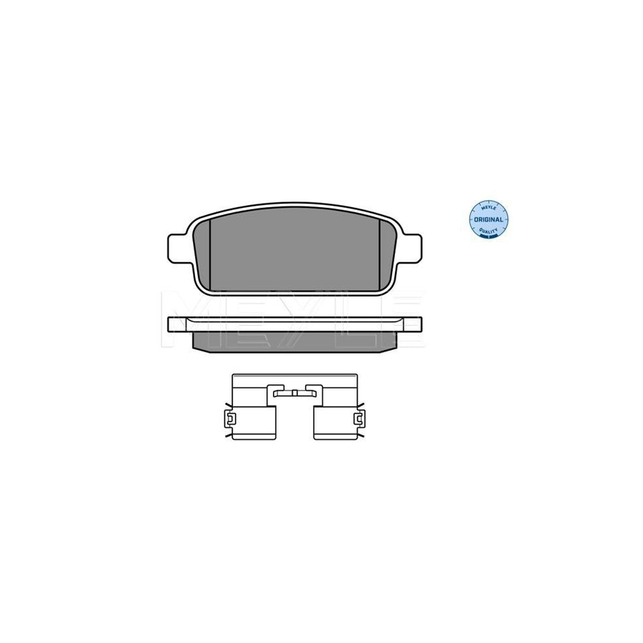 Meyle 025 250 9616/W Brake Pad Set