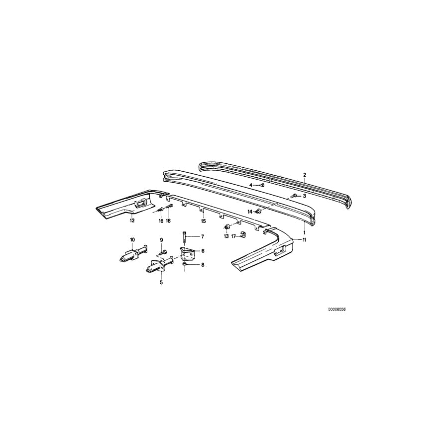 Genuine BMW 51121868515 E28 Shock Absorber Rear (Inc. 533i, 528e & 535i)