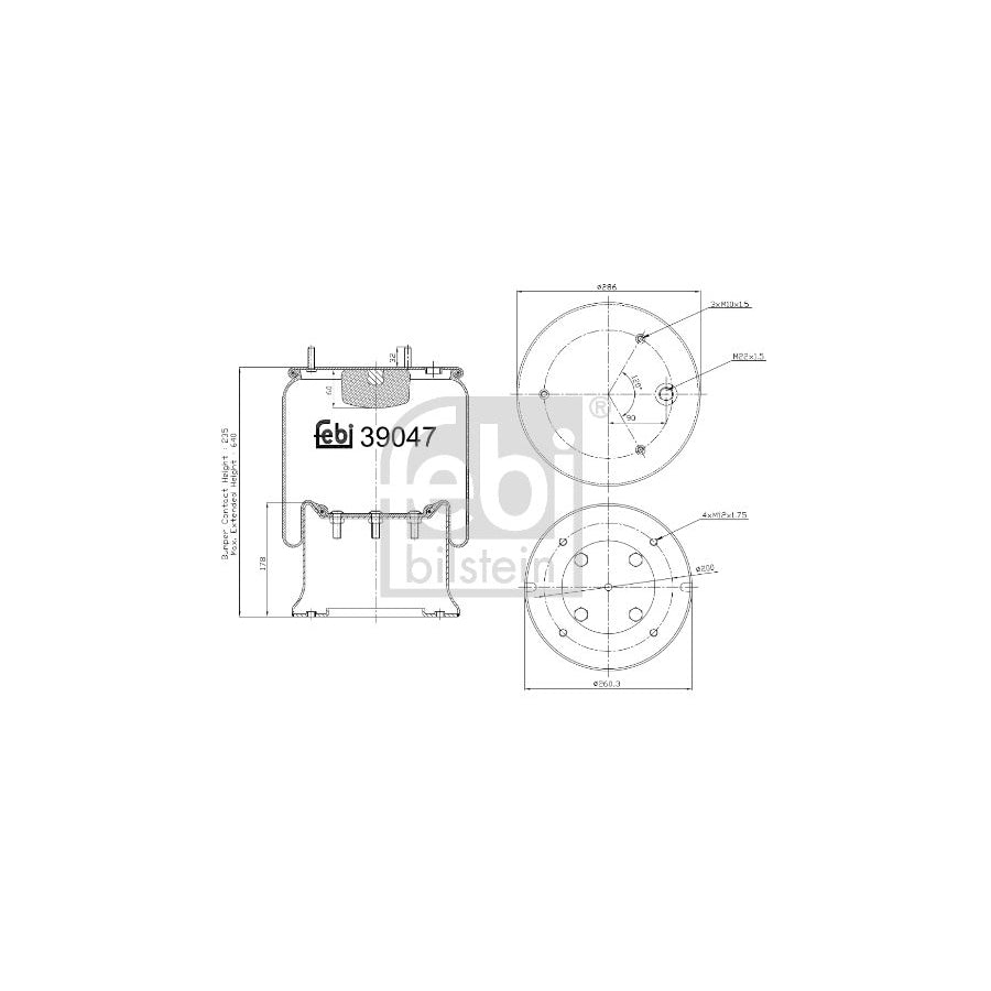 Febi Bilstein 39047 Boot, Air Suspension