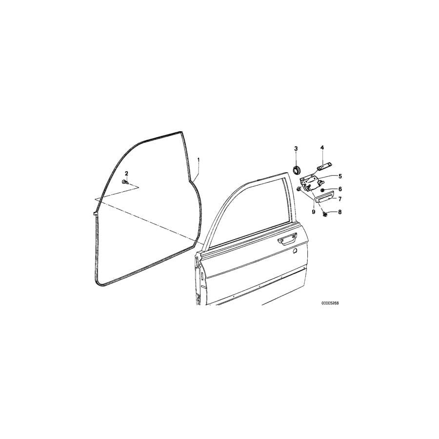 Genuine BMW 51211808440 E12 Handle (Inc. 518, 3.3Li & 530i)
