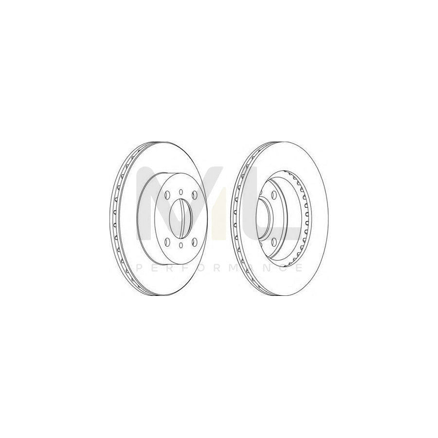 Ferodo DDF1117-1 Brake Disc Vented - Pair