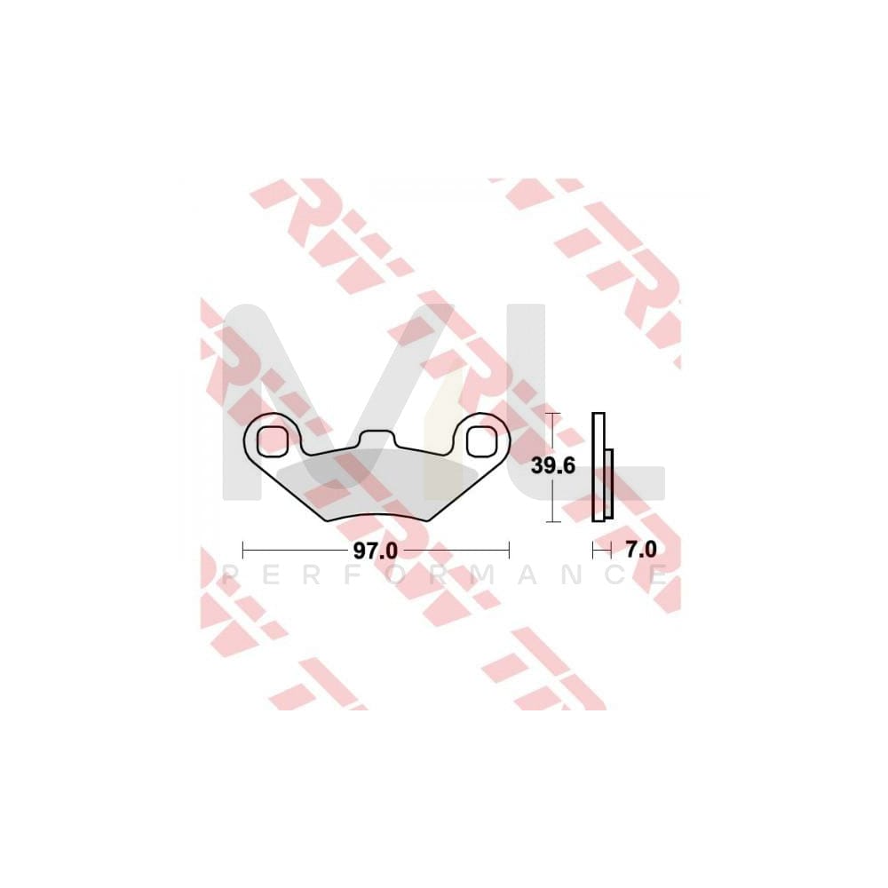 TRW Mcb874Srm Brake Pad Set Sinter Maxi Scooter