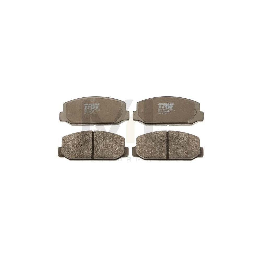 TRW Gdb179 Brake Pad Set Not Prepared For Wear Indicator