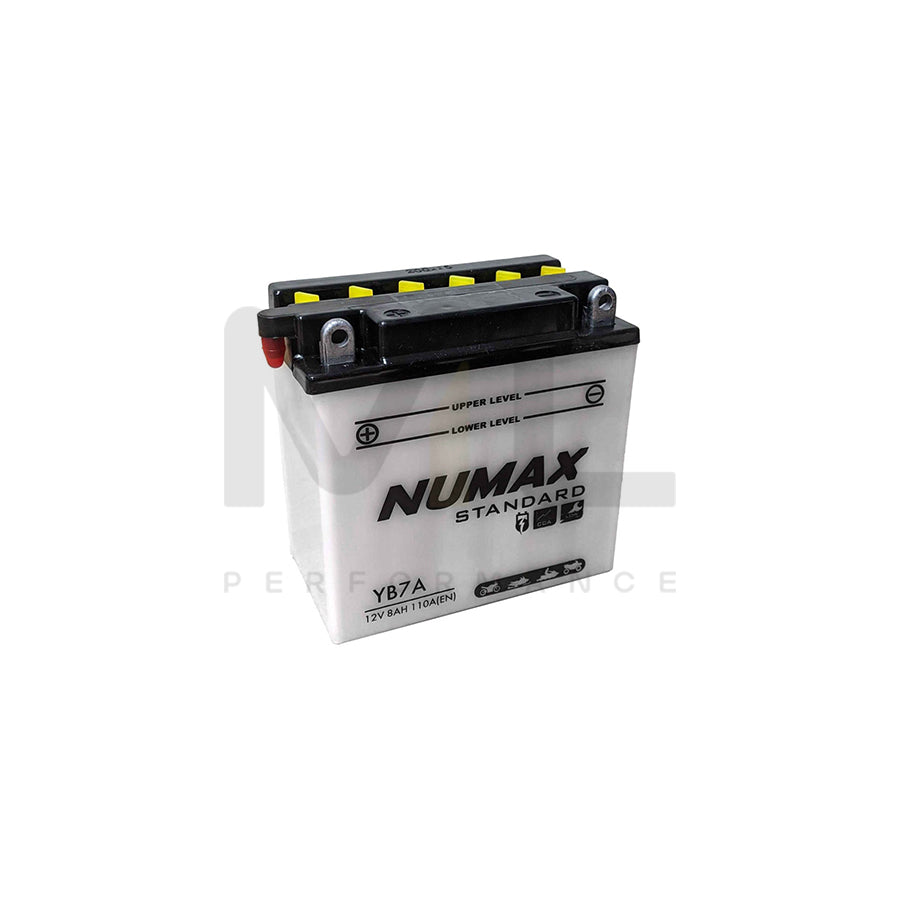 Numax YB7-A Motorcycle Battery 12V 7Ah YB7A