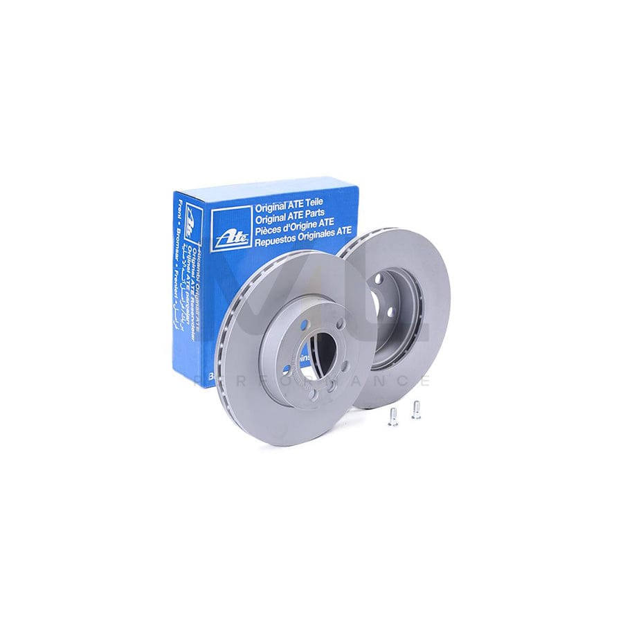ATE 24.0124-0128.1 Brake Disc for VW TRANSPORTER Vented, Coated, High-carbon, with bolts/screws - 1 piece