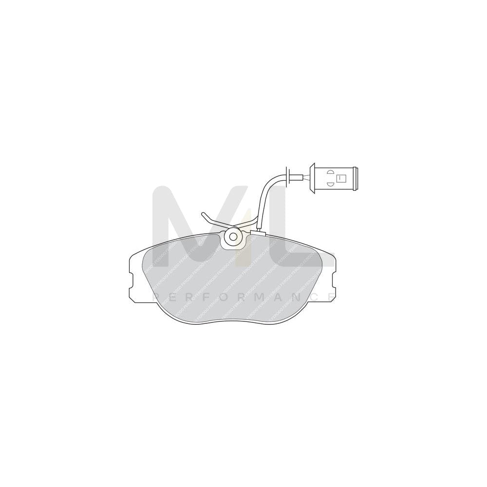 Ferodo Premier FDB542 Brake Pad Set Incl. Wear Warning Contact