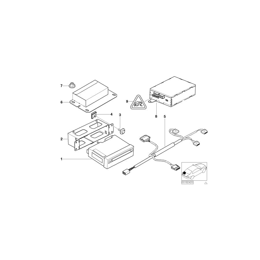 Genuine BMW 61126919758 E53 Connecting Lead, Navigation (Inc. X5 3.0i, X5 4.4i & X5 3.0d)