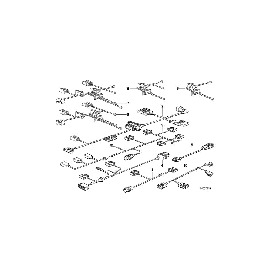Genuine BMW 61128367268 E34 Wiring For Passenger Airbag (Inc. 525i, 520i & 518g)