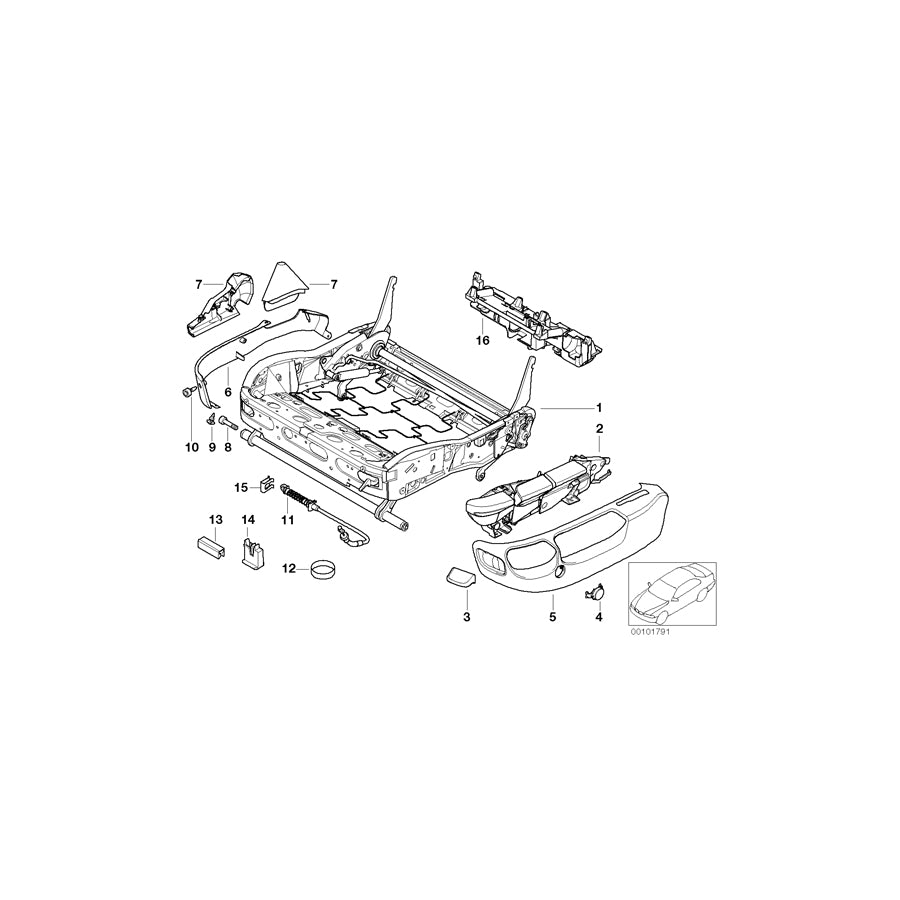Genuine BMW 52108150022 E39 E38 Actuation Unit Right (Inc. 735iL, 535i & 730iL)