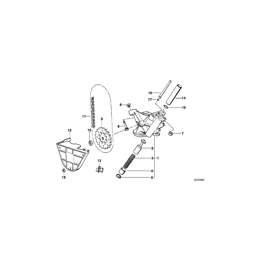Genuine BMW 11411438282 E38 E31 Oil Pump (Inc. 850Ci, L7 & 750i)