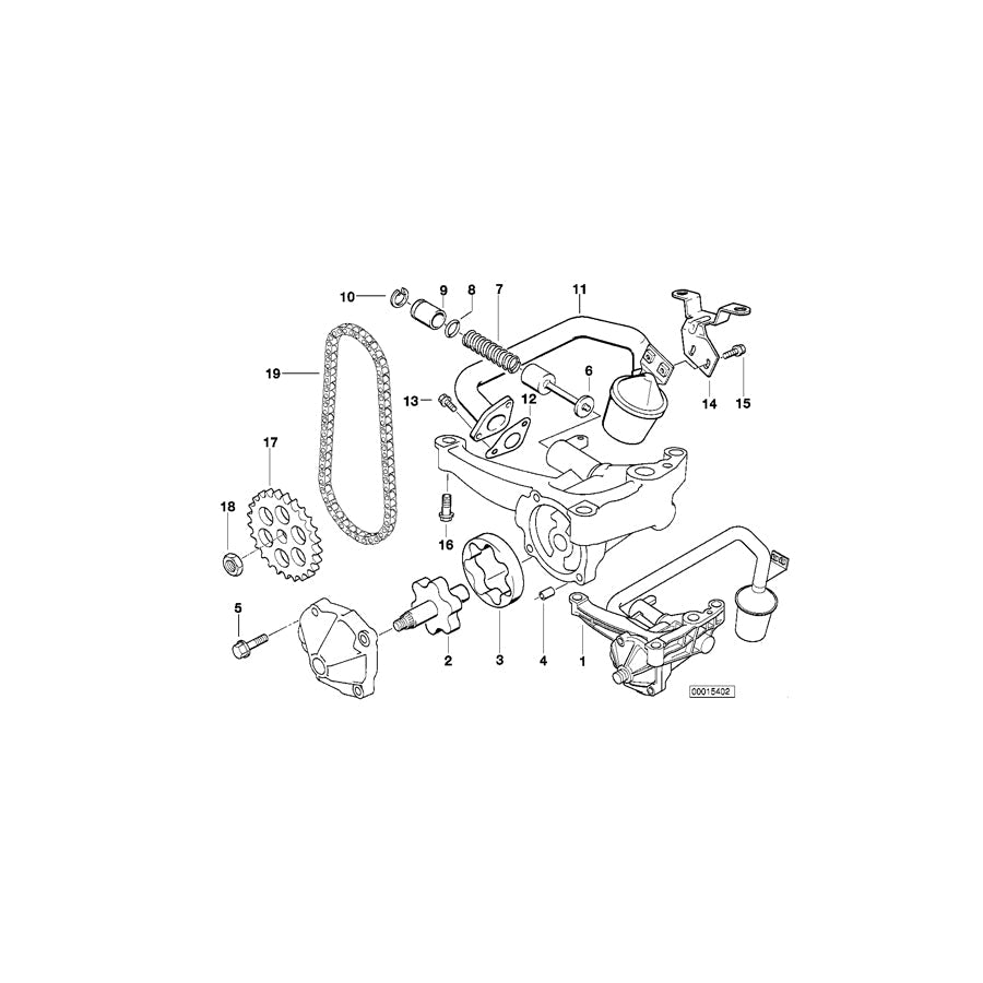 Genuine BMW 11411433061 E39 Oil Pump (Inc. 523i & 528i)