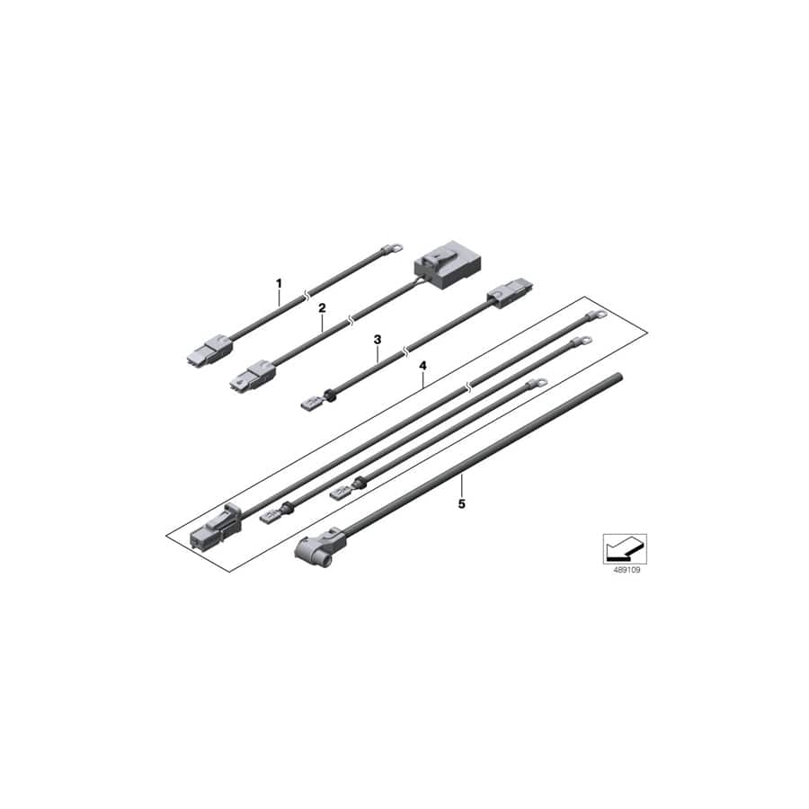 Genuine BMW 61119171894 E70 E71 B Cable Positive, Power Distributor Rear L= 2860mm (Inc. X6 M, X6 50iX & X5 35dX)