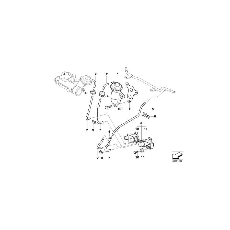 Genuine BMW 11717791987 R50 Hex Bolt With Washer M8X25 (Inc. One D)