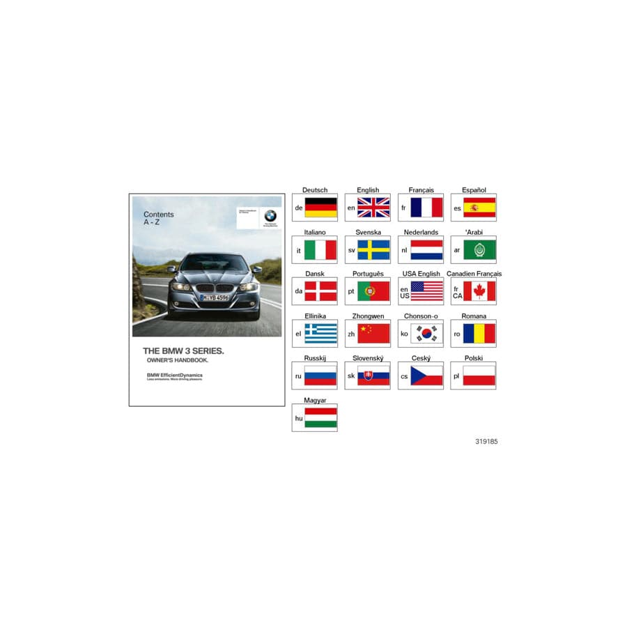 Genuine BMW 01430013272 E90 E91 Owner'S Manual, E90, E91 With Idrive ES, MJ 2007 (Inc. 330d, 318i & 335d)