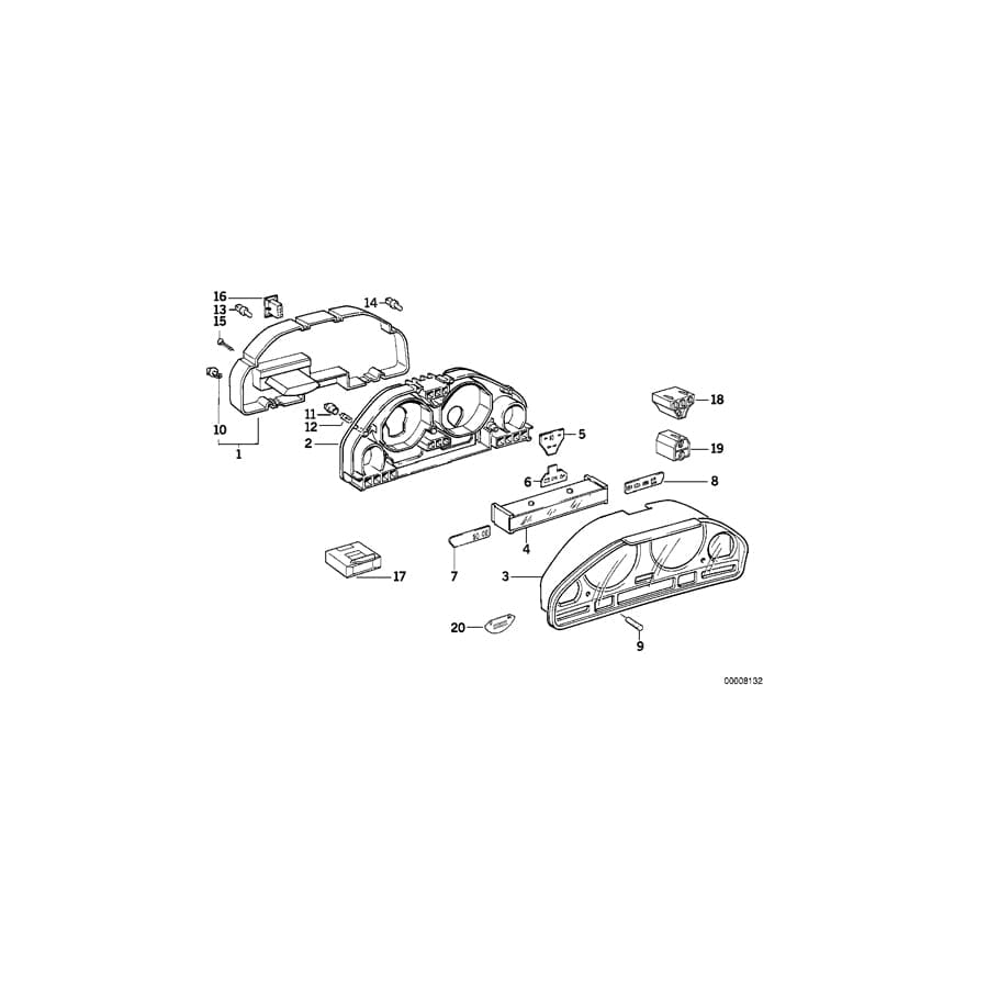 Genuine BMW 62148375004 E34 Gear Position Indicator (Inc. 525tds, 525td & 520i)