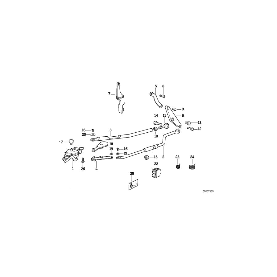 Genuine BMW 54348121719 E30 Joint Link (Inc. 325i, 320i & 318i)
