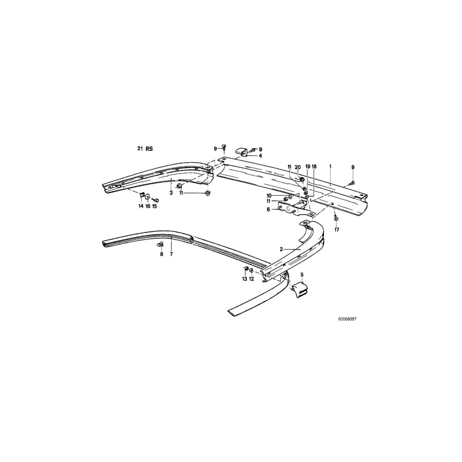 Genuine BMW 51121961634 E24 Cover, Primed, Right (Inc. M635CSi, 635CSi & 628CSi)