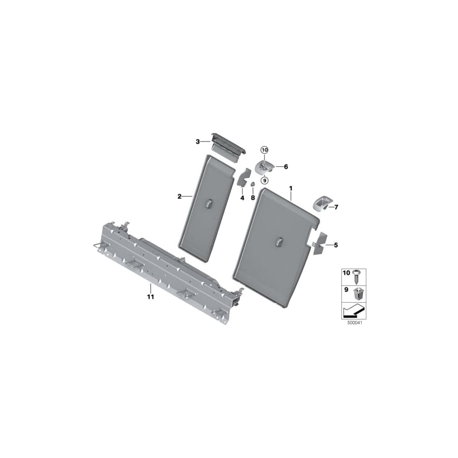 Genuine BMW 52207363289 F16 M Cross Member ISOFIX (Inc. X6 50iX 4.0, X6 28iX & X6 35iX)