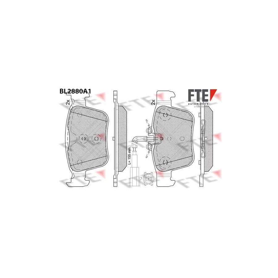 FTE 9011120 Brake Pad Set