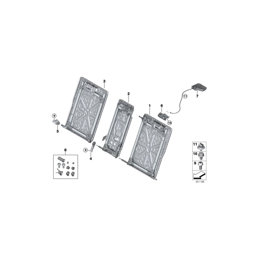 Genuine BMW 52207469513 F93 G16 Unlocking Unit (Inc. M850iX, M8 & 840dX)